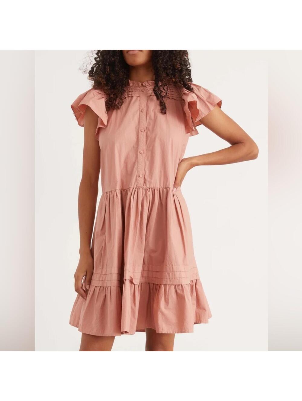$345 Sea Gaia Short Sleeve Dress Boho NWT